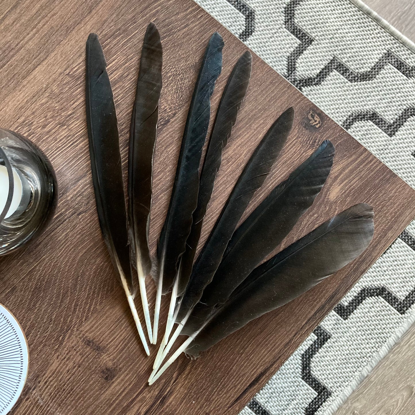 Black Crow Feathers (Large Points)